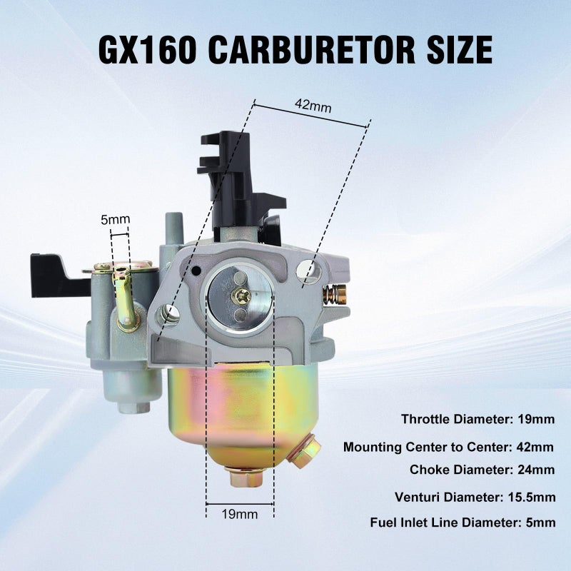 Buckbock 212cc Carburetor & Ignition Coil for Harbor Freight Predator 212cc R210 6.5HP 7HP OHV Horizontal Engine 68121 69727 69730 Go Kart Honda GX160 GX200 5.5 HP 6.5 HP Engine - Image 4
